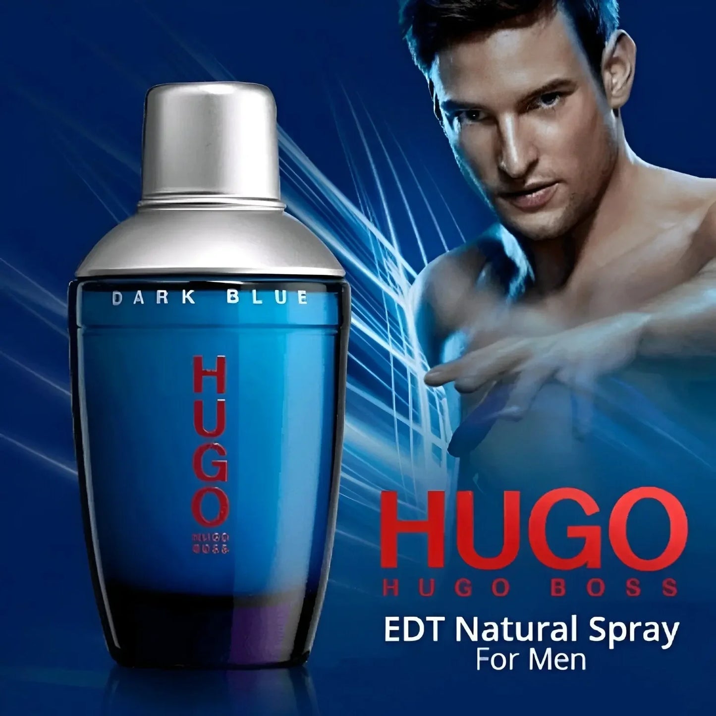 HUGO BOSS Dark Blue 2.5 oz EDT for men
