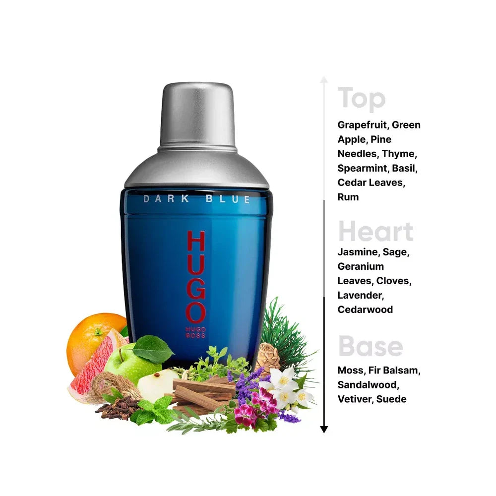 HUGO BOSS Dark Blue 2.5 oz EDT for men