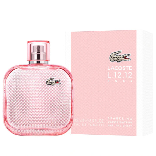 LACOSTE L.12.12 Rose Sparkling 3,3 oz EDT para mulheres